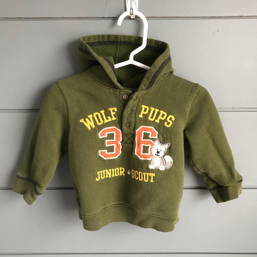 18mo_ Wolf Pups Carter’s hoodie